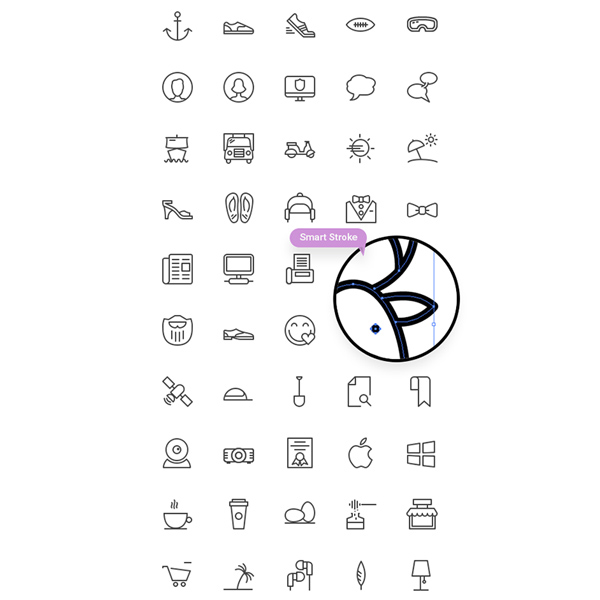 100 Line Icons Android iOS8 4 stroke set pack line icons ios8 ios icons android   